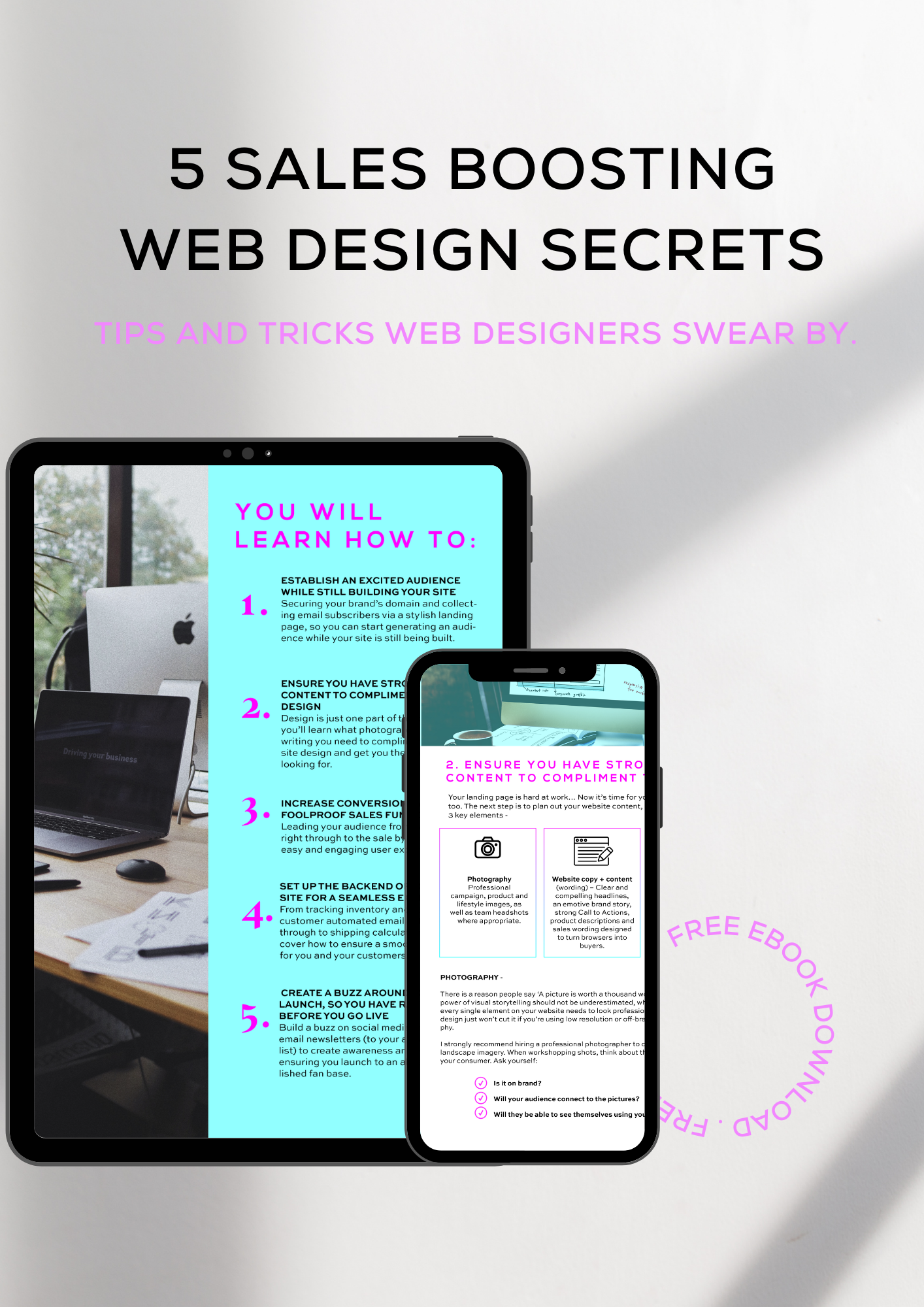 5 SALES BOOSTING WEB DESIGN SECRETS